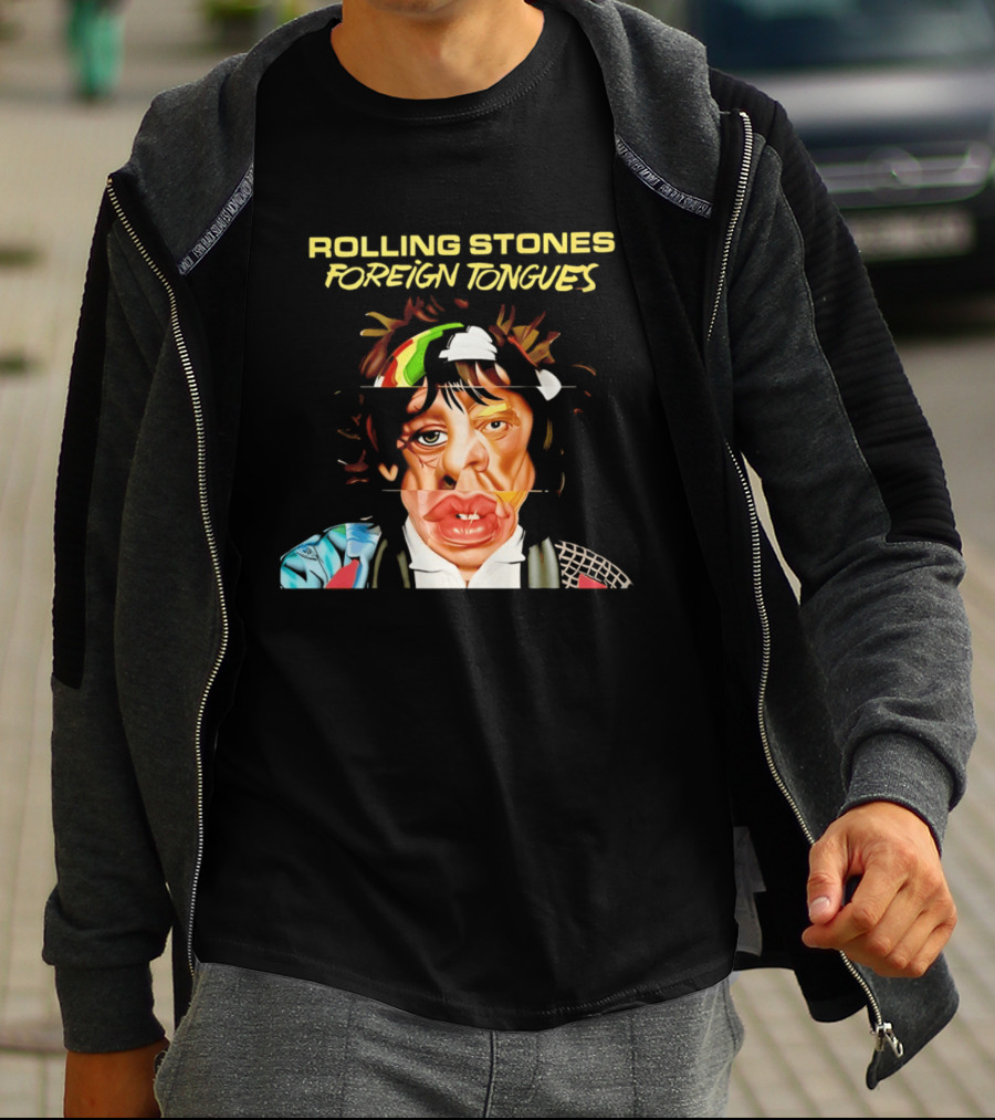 Rolling Stones Foreign Tongues Collage Face 2026 T-Shirt