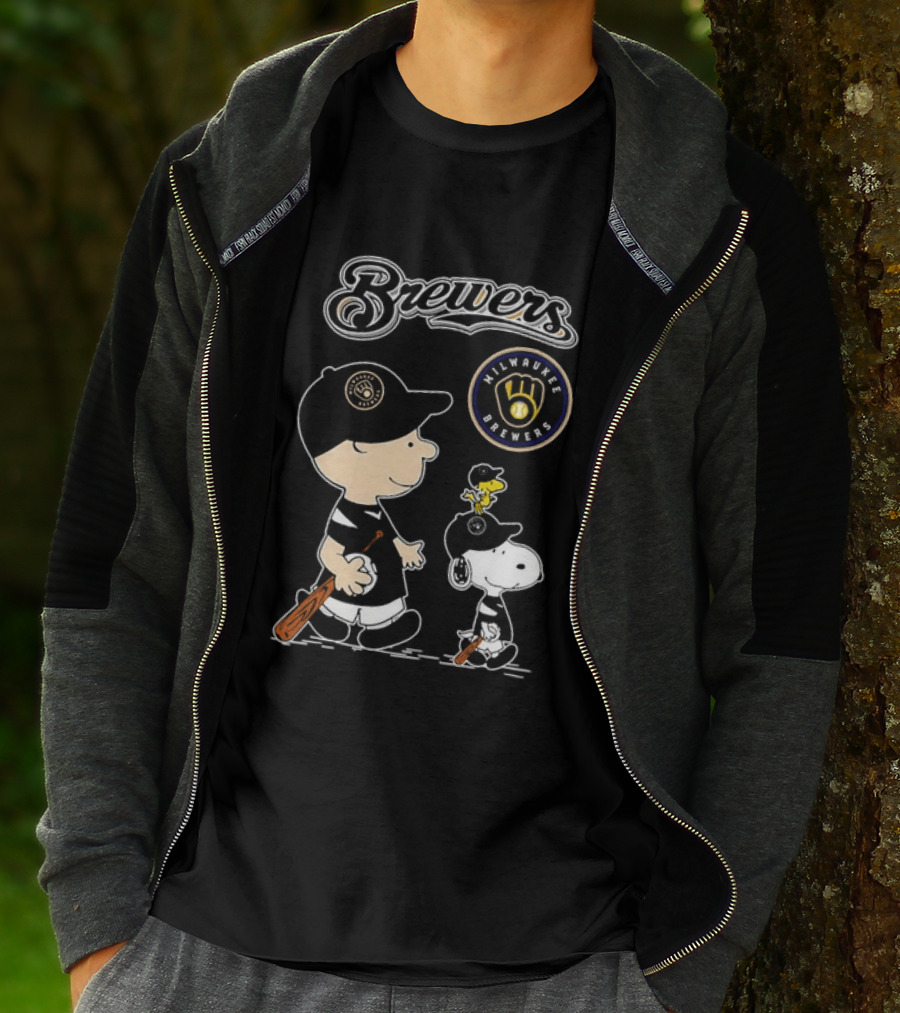 Brewers Milwaukee Snoopy Woodstock Baseball Peanuts 2026 T-Shirt