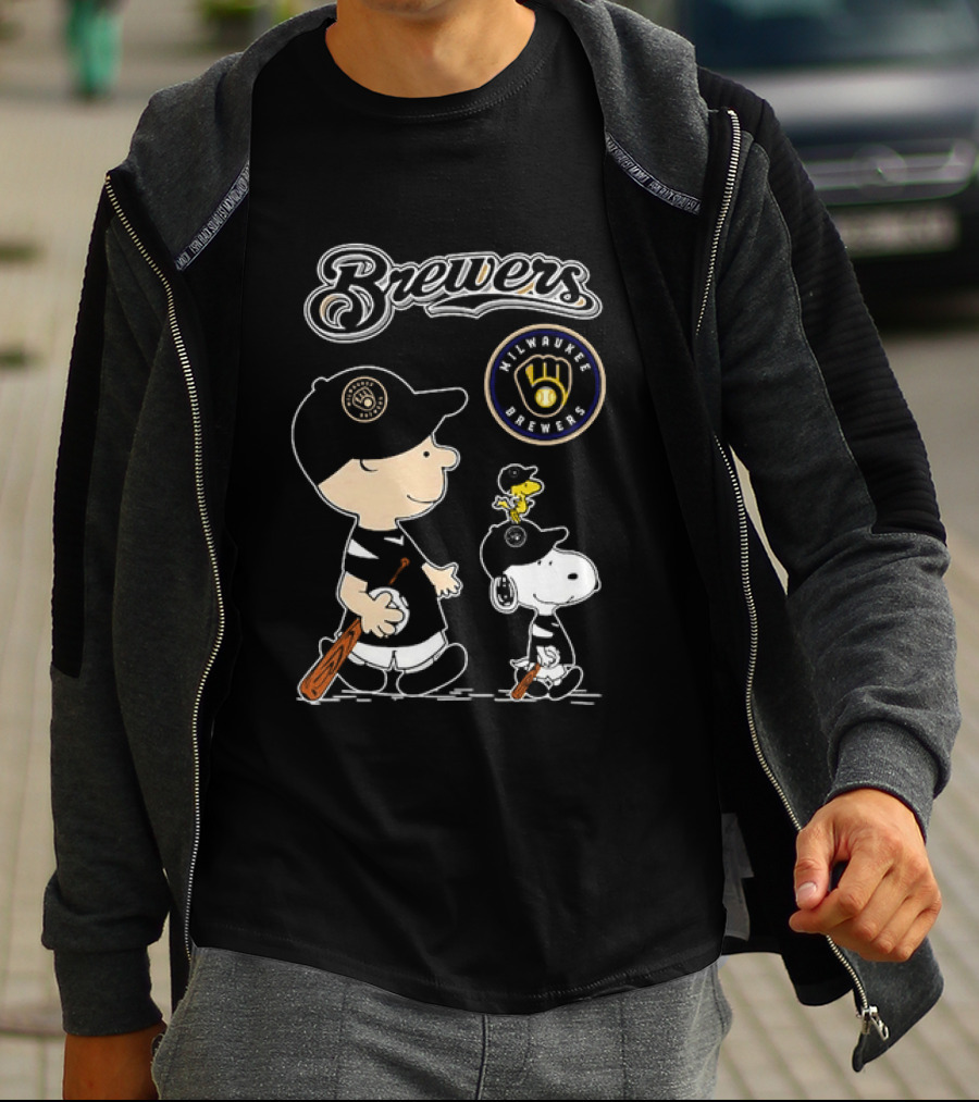 Brewers Milwaukee Snoopy Woodstock Baseball Peanuts 2026 T-Shirt