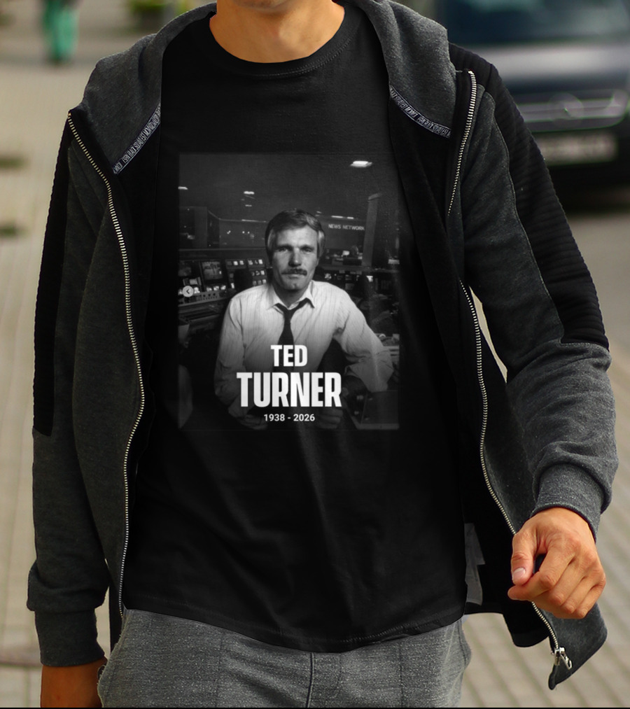 Ted Turner CNN News Network 1938 2026 Remembrance T-Shirt