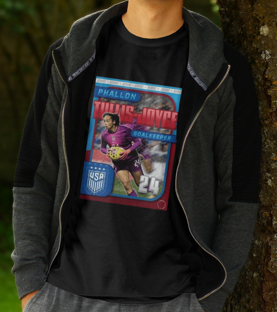 USWNT Phallon Tullis Joyce Goalkeeper USA 24 Trading Card T-Shirt