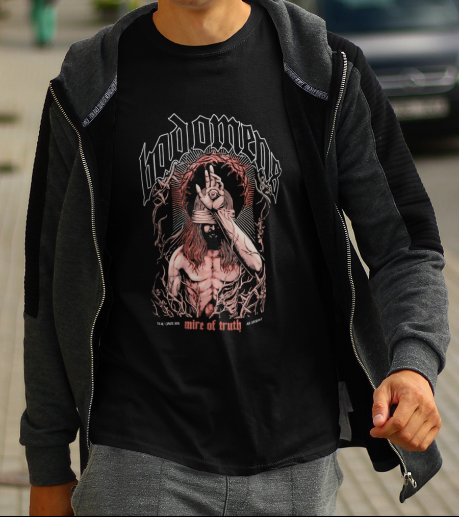 Bad Omens Mire Of Truth You Owe Me Blindfolded Figure T-Shirt