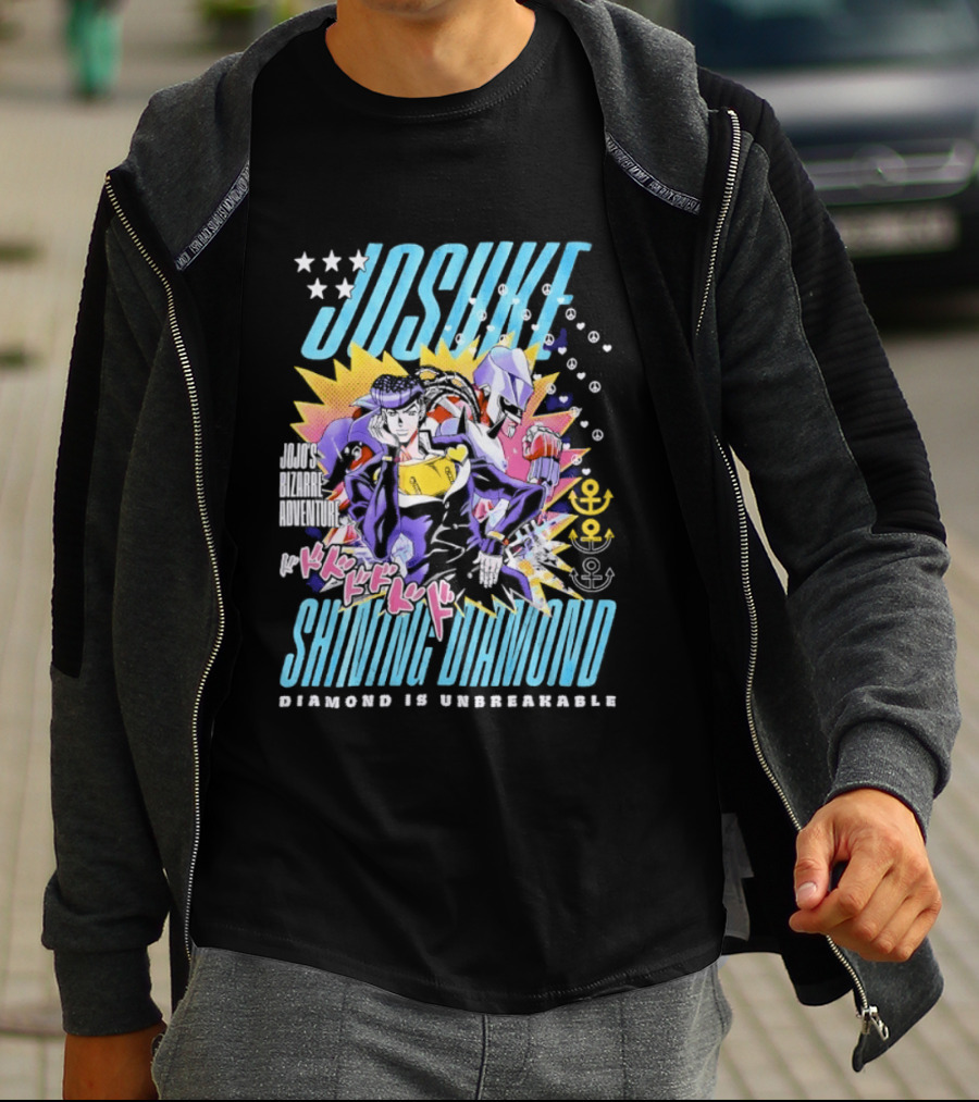 Josuke Shining Diamond JoJo's Bizarre Adventure Diamond Is Unbreakable T-Shirt