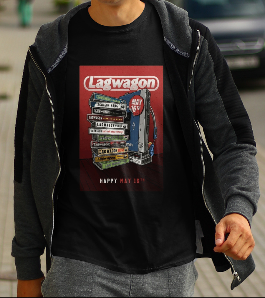 Lagwagon Happy May 16th Fat Wreck Chords 35 Years Celebration San Francisco 2026 T-Shirt