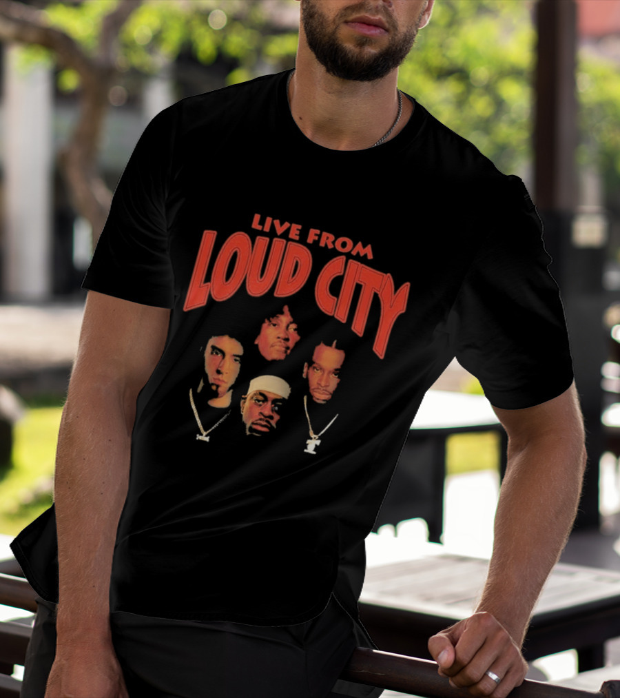 Live From Loud City Hip Hop Legends Faces And Chains T-Shirt