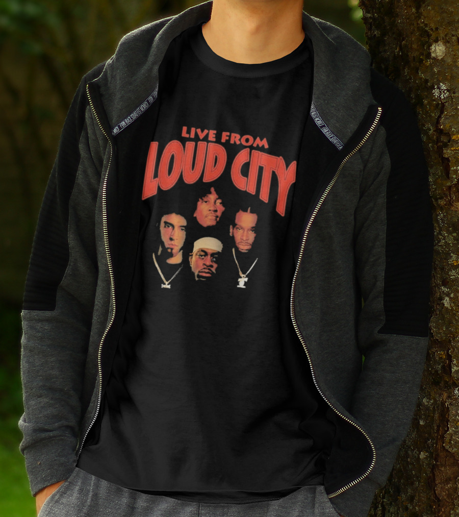 Live From Loud City Hip Hop Legends Faces And Chains T-Shirt