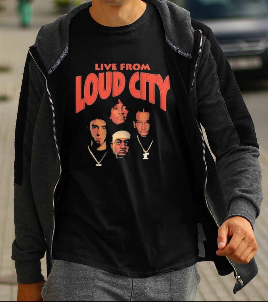 Live From Loud City Hip Hop Legends Faces And Chains T-Shirt