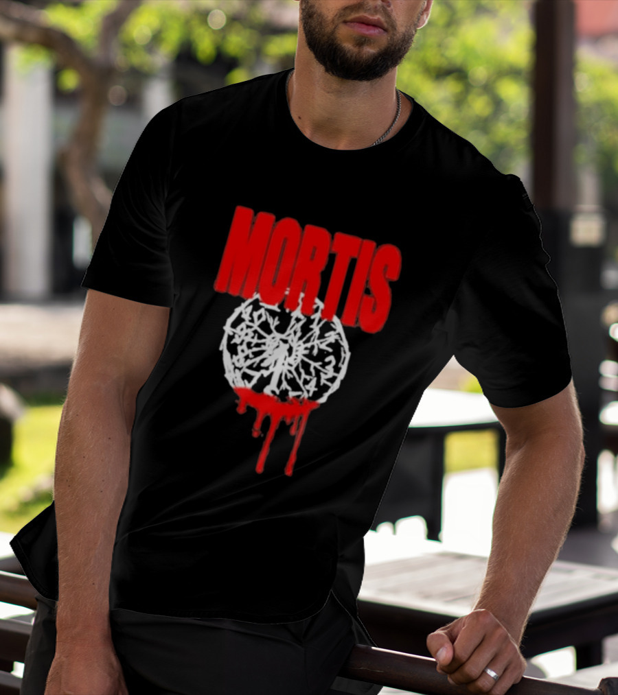 MORTIS Dripping Bloody Wheel T-Shirt