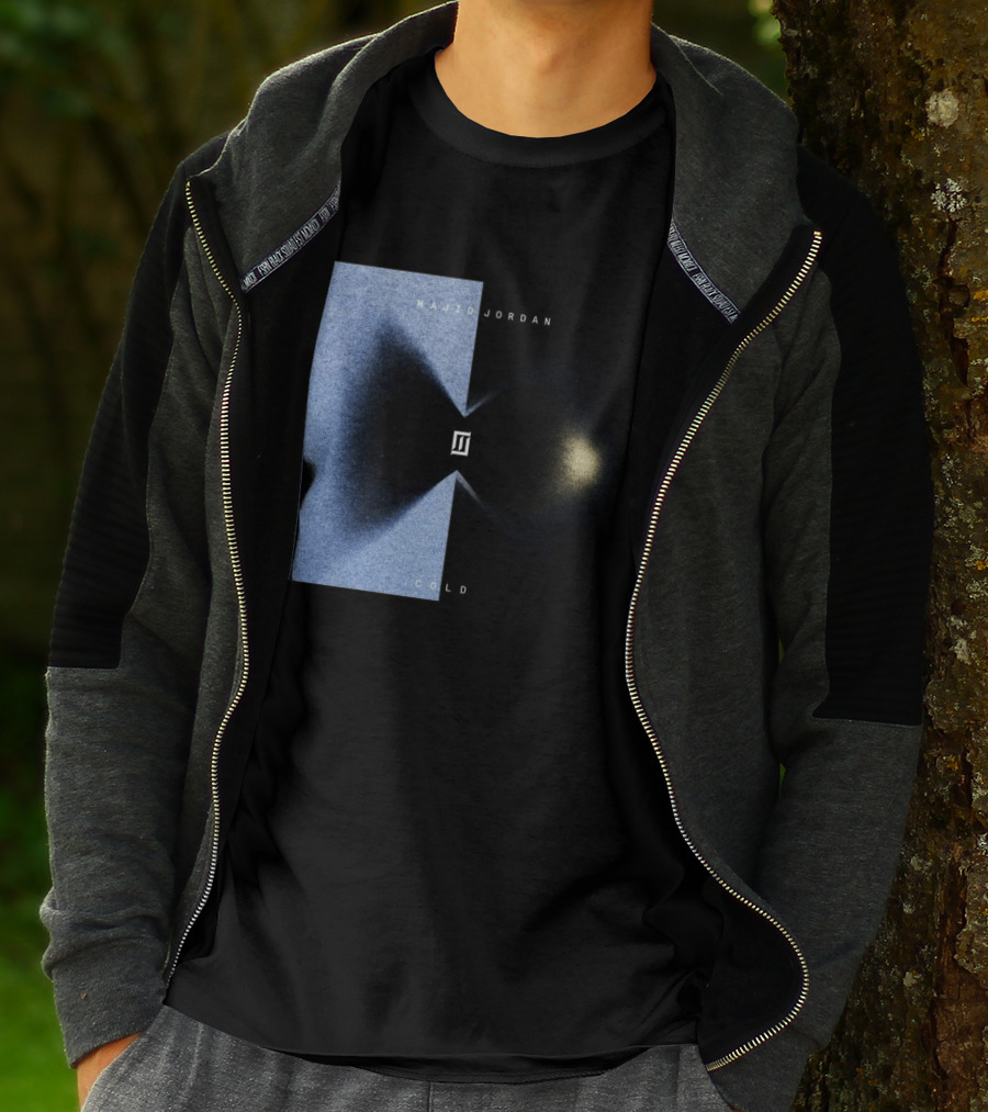 Majid Jordan Cold Album Cover Black And Blue Split T-Shirt