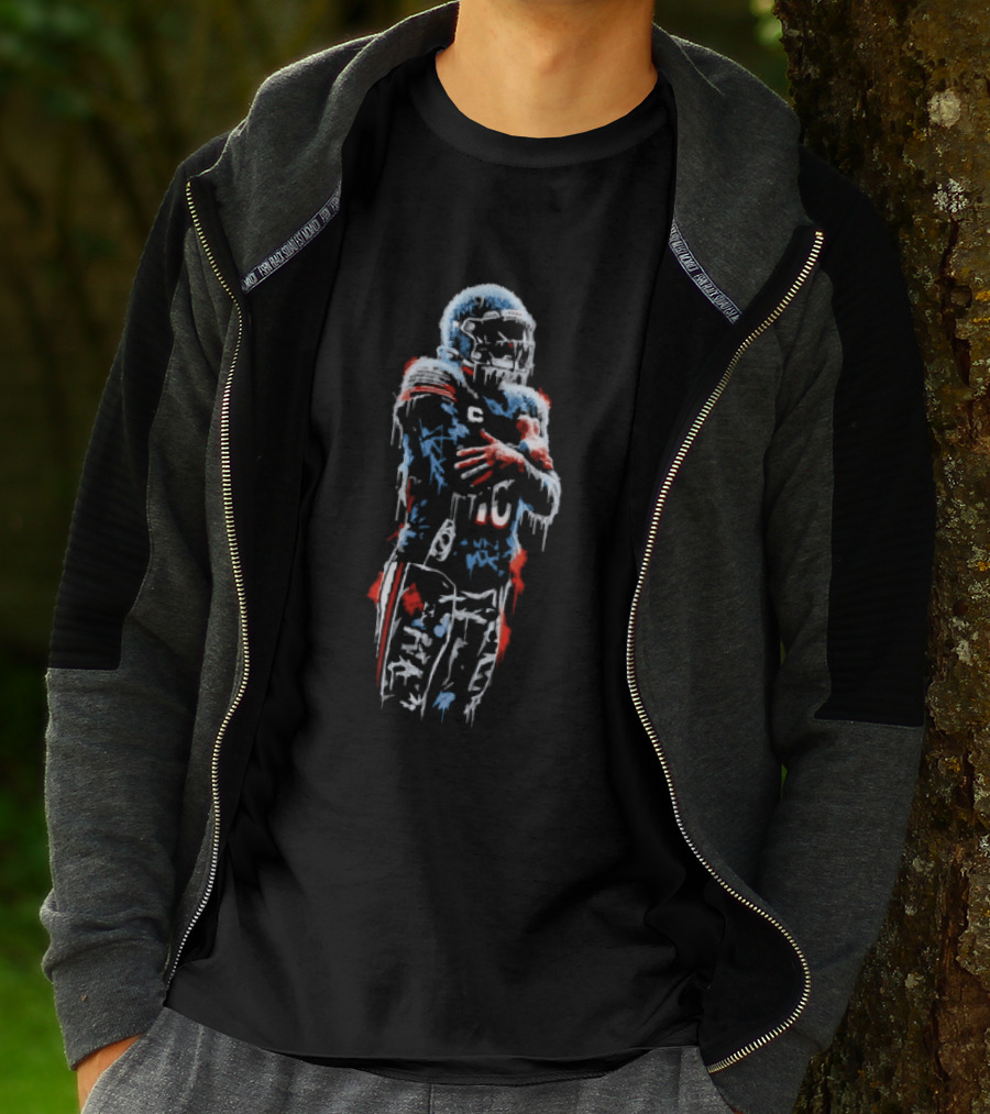 Caleb Williams Chicago Bears Number 13 Icy Frozen Effect T-Shirt