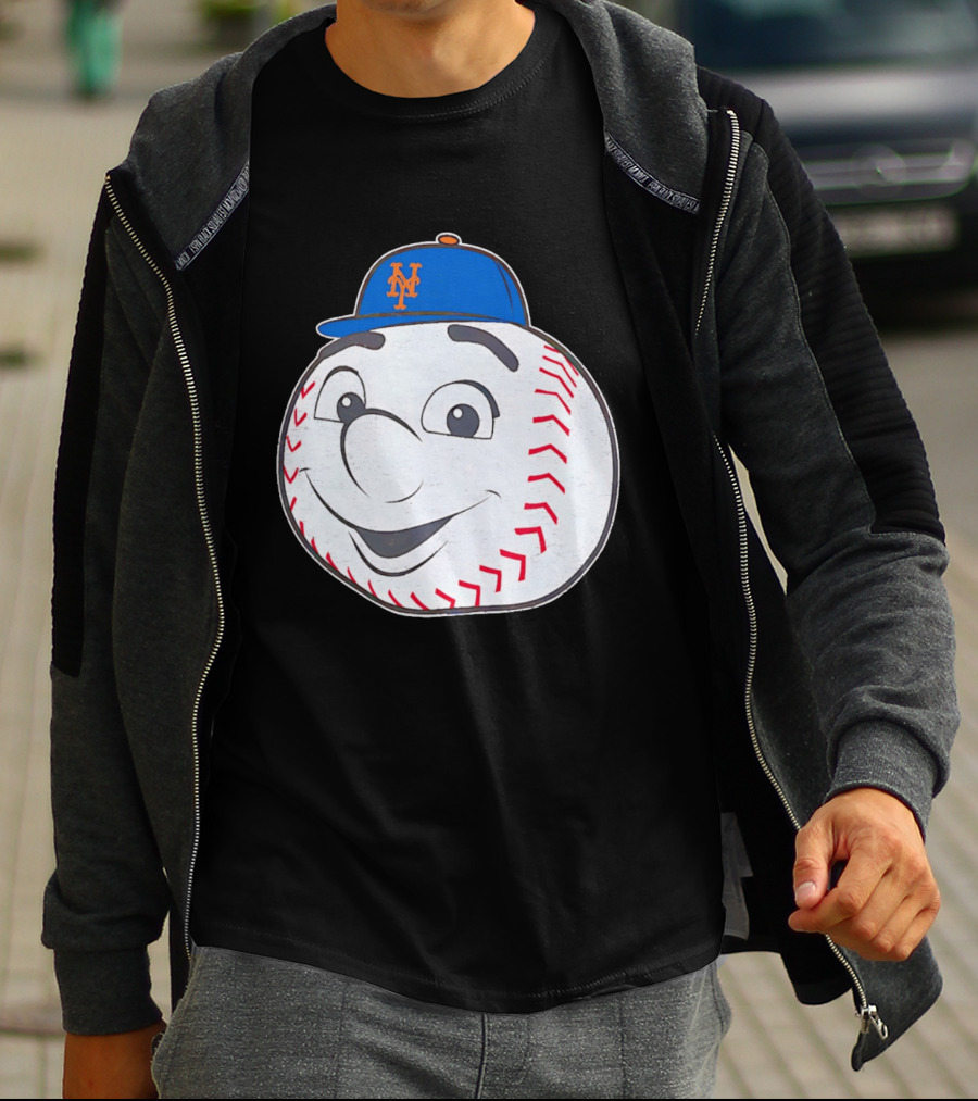 New York Mets Mr. Met Big Face Baseball 2026 T-Shirt