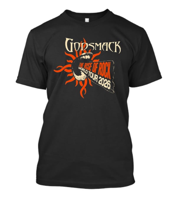 Godsmack The Rise Of Rock World Tour 2026 Sunburst Admat T-Shirt