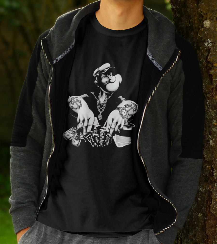 Original Jackson Popeyes Poker Pimp Playing Cards T-Shirt
