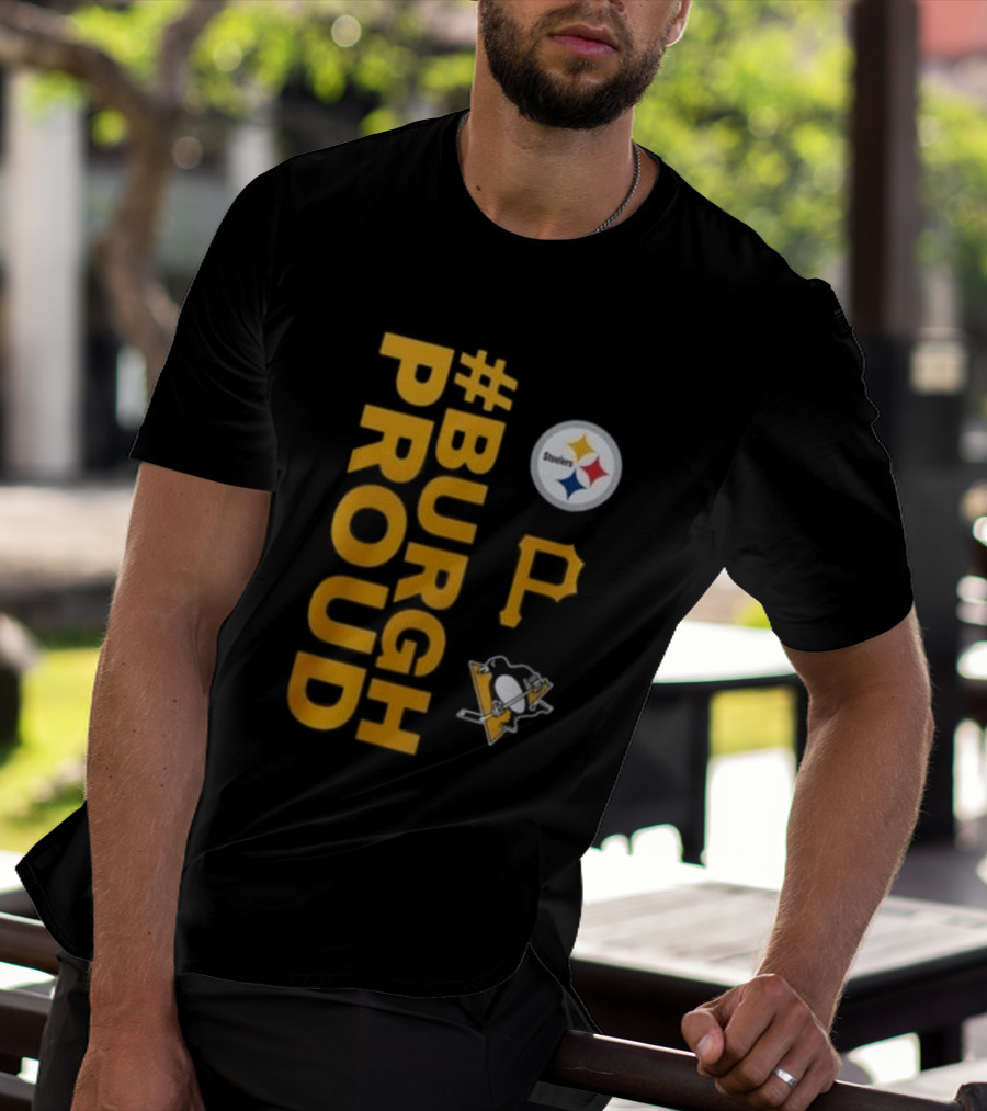 Pittsburgh Pirates 2026 #Burgh Proud Steelers Penguins T-Shirt