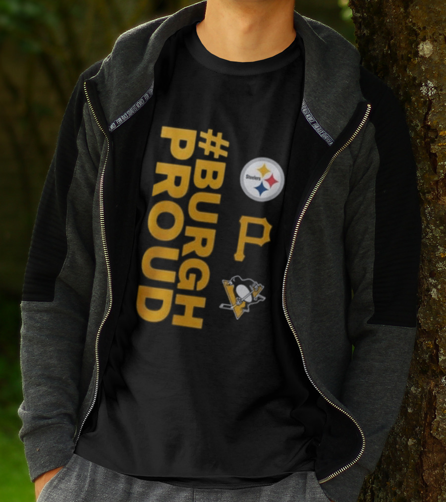 Pittsburgh Pirates 2026 #Burgh Proud Steelers Penguins T-Shirt