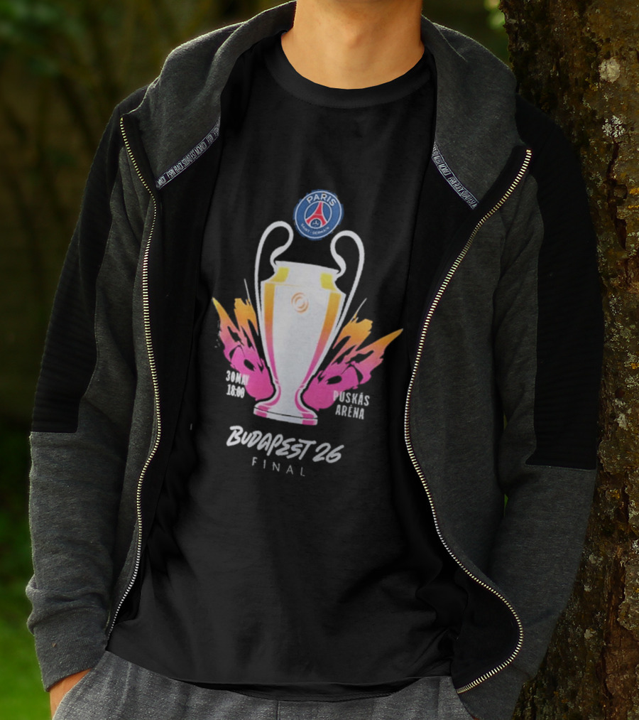 PSG Budapest 26 Final Champion's Trophy Paris Arena T-Shirt