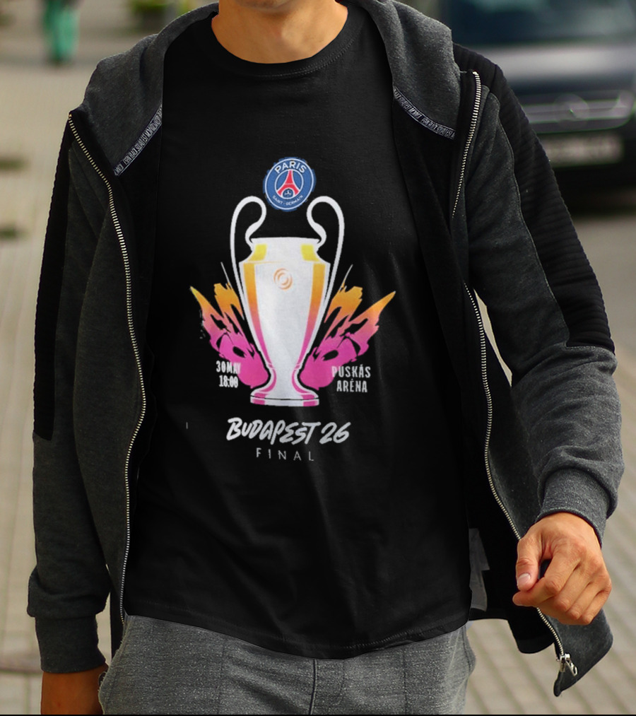 PSG Budapest 26 Final Champion's Trophy Paris Arena T-Shirt