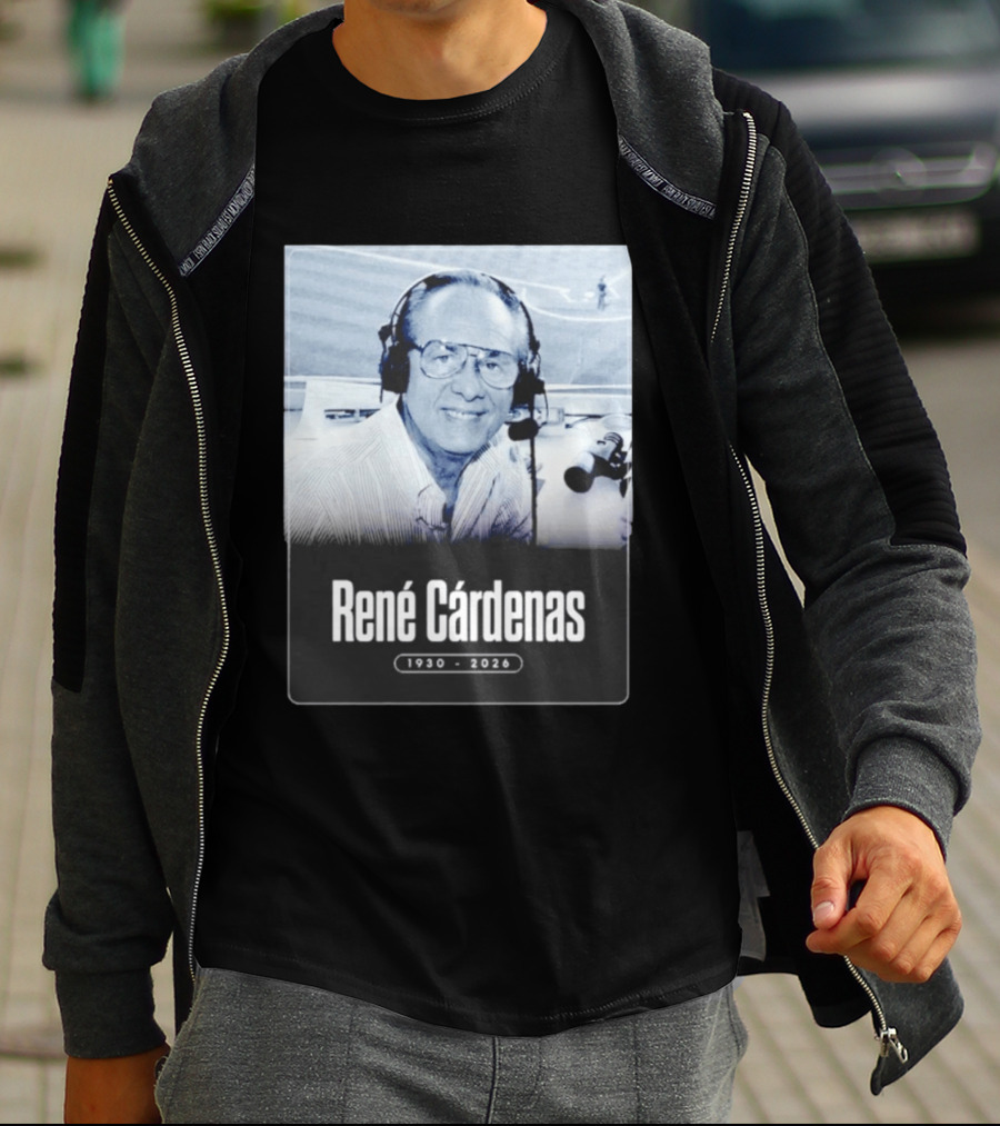 Rene Cardenas 1930 2026 Celebrating Legacy In Broadcasting T-Shirt