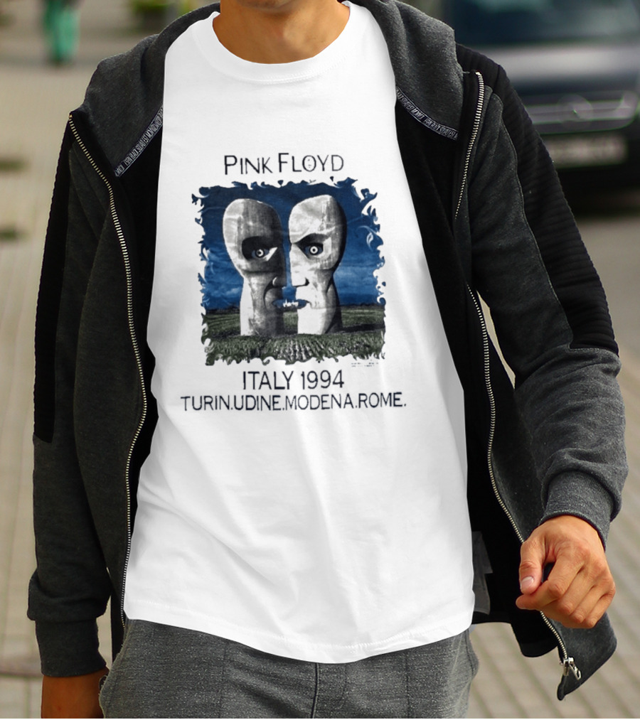 Pink Floyd Italy 1994 Turin Udine Modena Rome Faces T-Shirt