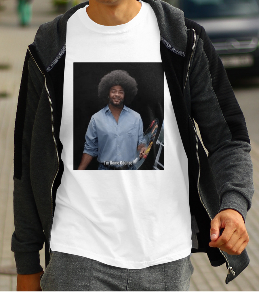 I'm Rome Odunze With Bob Ross Style Transformation T-Shirt