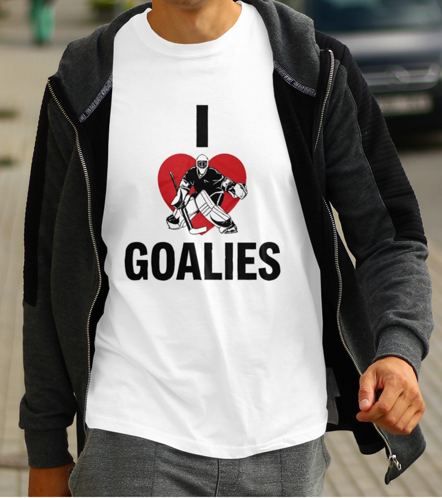 Dan Vladar Ice Hockey I Love Goalies Philadelphia Flyers T-Shirt
