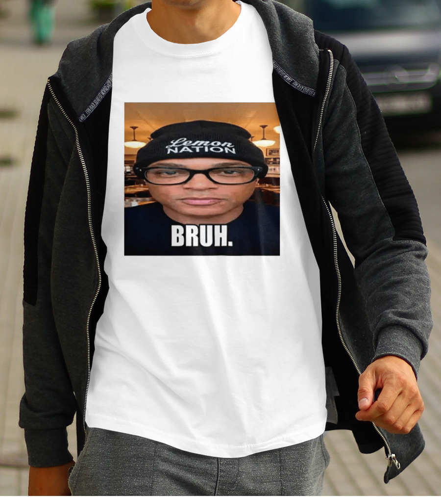Lemon Nation Beanie Glasses Meme Bruh T-Shirt