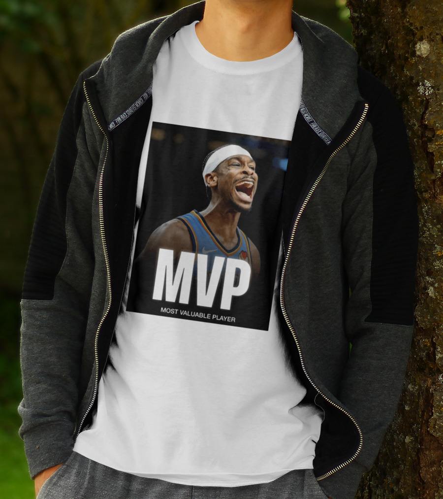 Shai Gilgeous Alexander MVP Most Valuable Player OKC Thunder Celebration T-Shirt