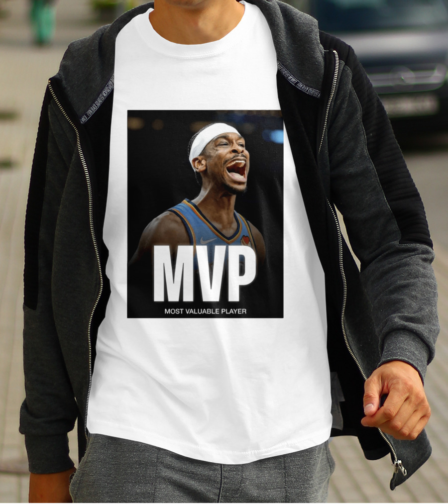 Shai Gilgeous Alexander MVP Most Valuable Player OKC Thunder Celebration T-Shirt