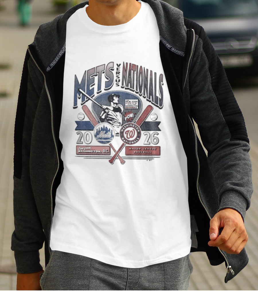 Mets Nationals 2026 Washington DC New York Baseball Matchup T-Shirt