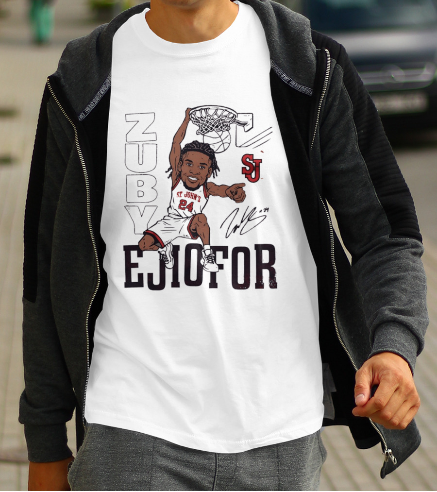 Zuby Ejiofor St. John's Red Storm Slam Dunk Basketball SJ 24 T-Shirt