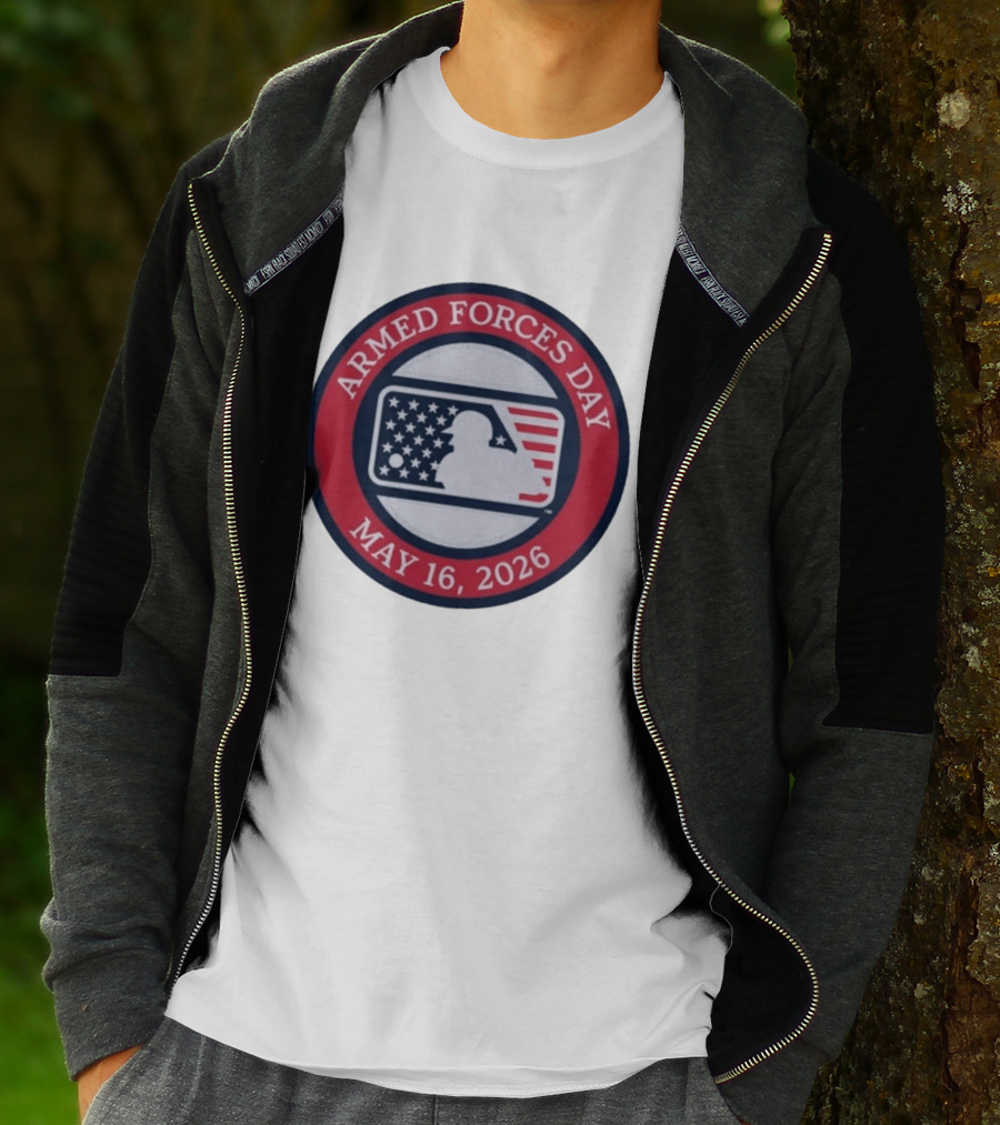 MLB Armed Forces Day May 16 2026 Stars And Stripes Circle T-Shirt
