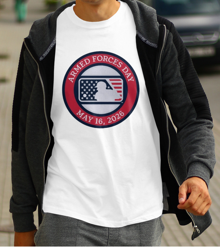 MLB Armed Forces Day May 16 2026 Stars And Stripes Circle T-Shirt