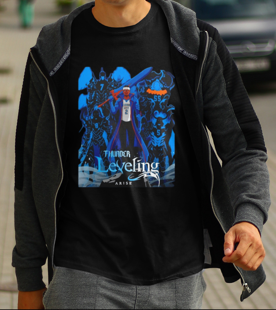 Thunder Leveling Solo Leveling Arise Oklahoma City T-Shirt