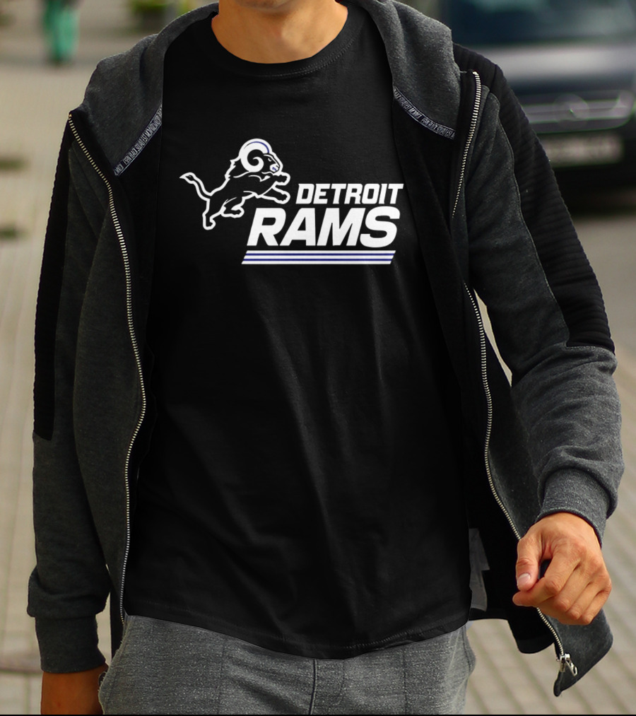 Twisted Gorilla Detroit Rams Los Angeles Lions T-Shirt