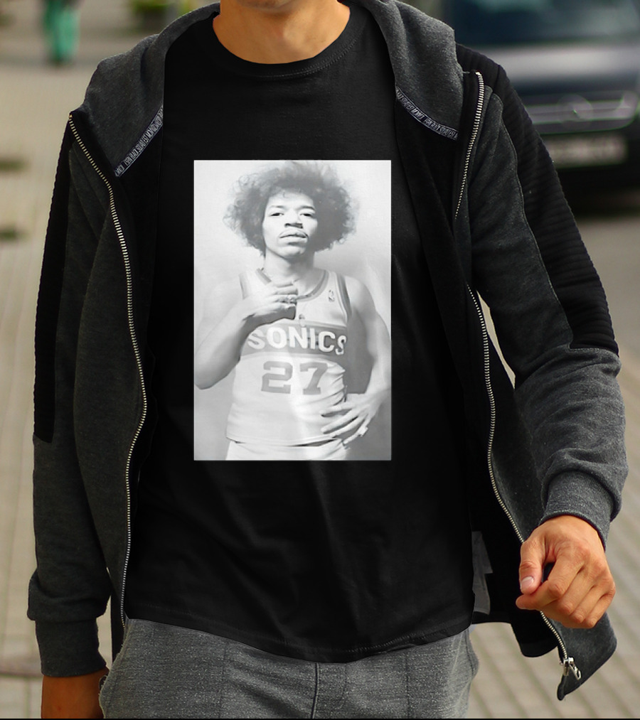 Jimi Hendrix Seattle Sonics Jersey 27 T-Shirt