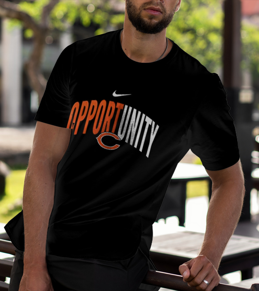 Chicago Bears Opportunity Nike Swoosh C T-Shirt