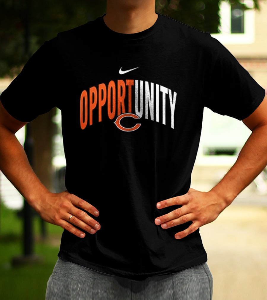 Chicago Bears Opportunity Nike Swoosh C T-Shirt