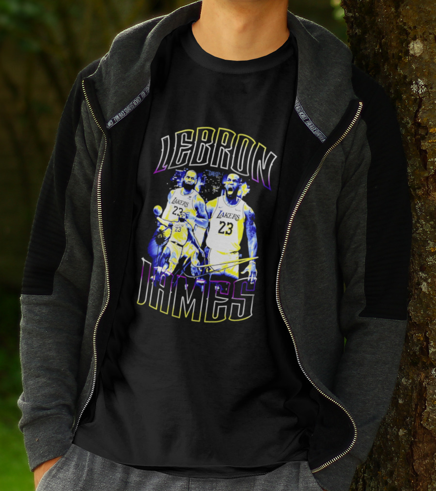 LeBron James Los Angeles Lakers Iconic Basketball T-Shirt