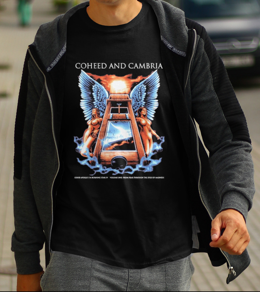 Coheed And Cambria 20th Anniversary Guillotine Angel Wings T-Shirt