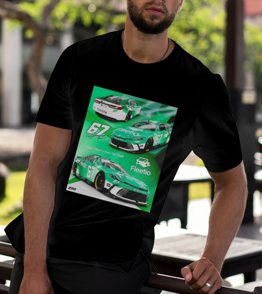 Corey Heim 23XI Racing Toyota Camry XSE Fleetio NASCAR 67 T-Shirt