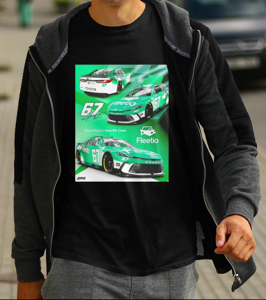 Corey Heim 23XI Racing Toyota Camry XSE Fleetio NASCAR 67 T-Shirt