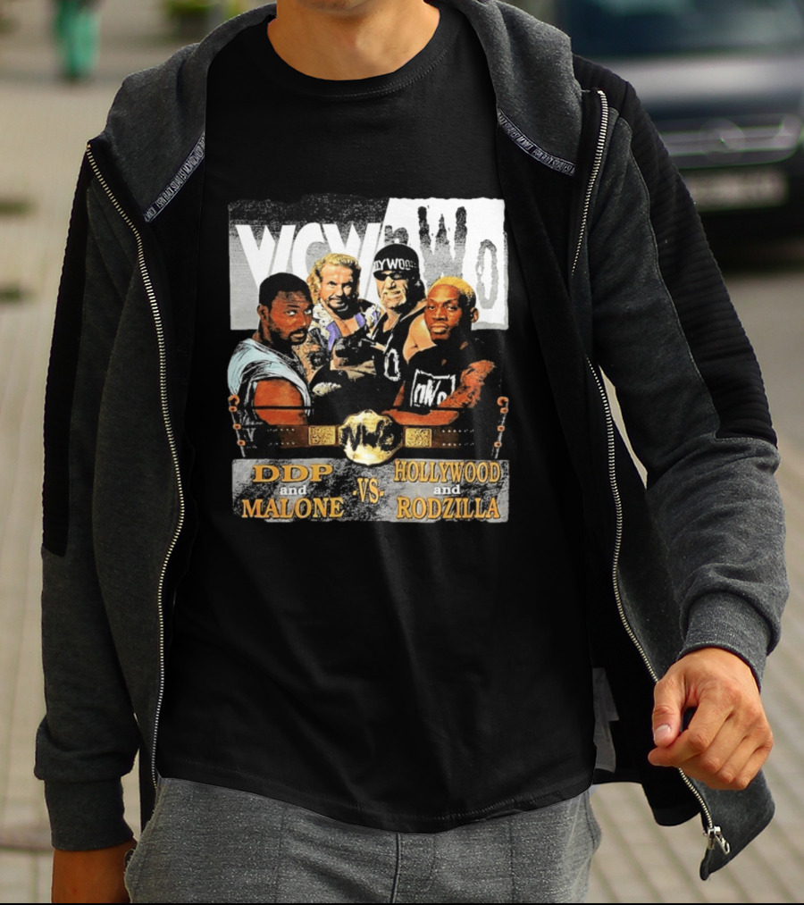 WCW NWo DDP And Malone Vs Hollywood And Rodzilla 90s Wrestling T-Shirt