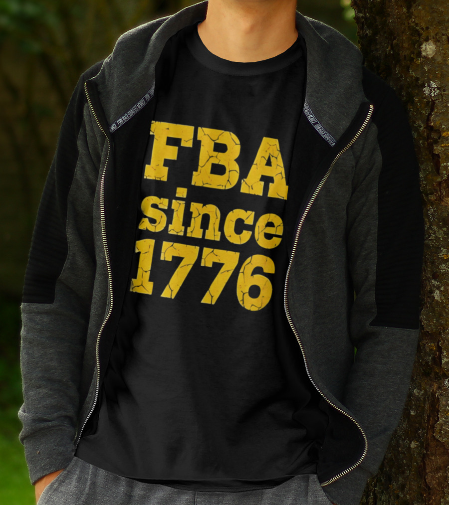 FBA Since 1776 Yellow Cheese Letters T-Shirt