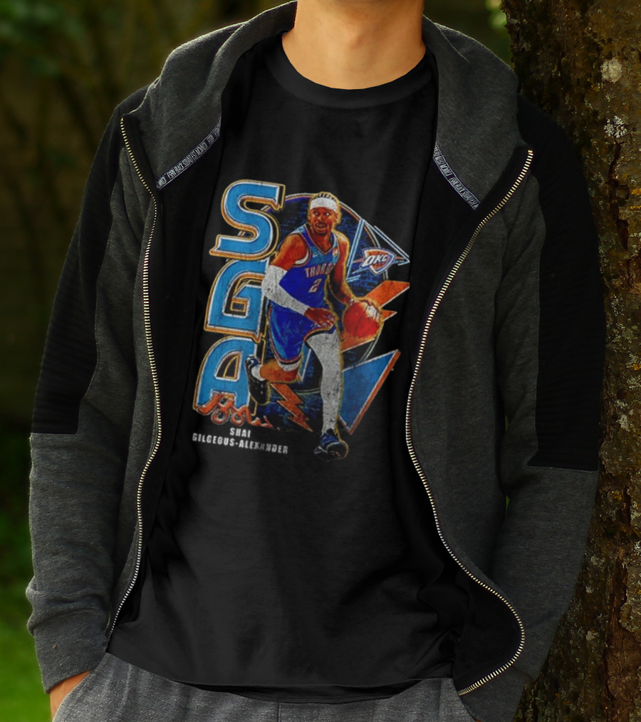 Oklahoma City Thunder Shai Gilgeous Alexander SGA MVP OKC T-Shirt
