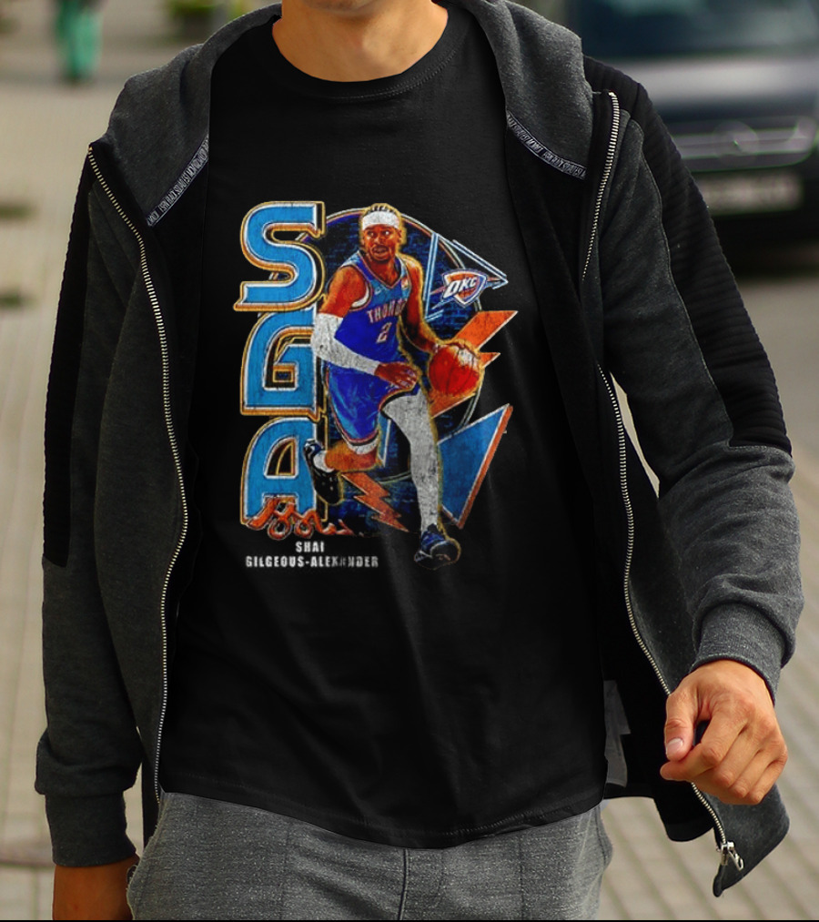 Oklahoma City Thunder Shai Gilgeous Alexander SGA MVP OKC T-Shirt