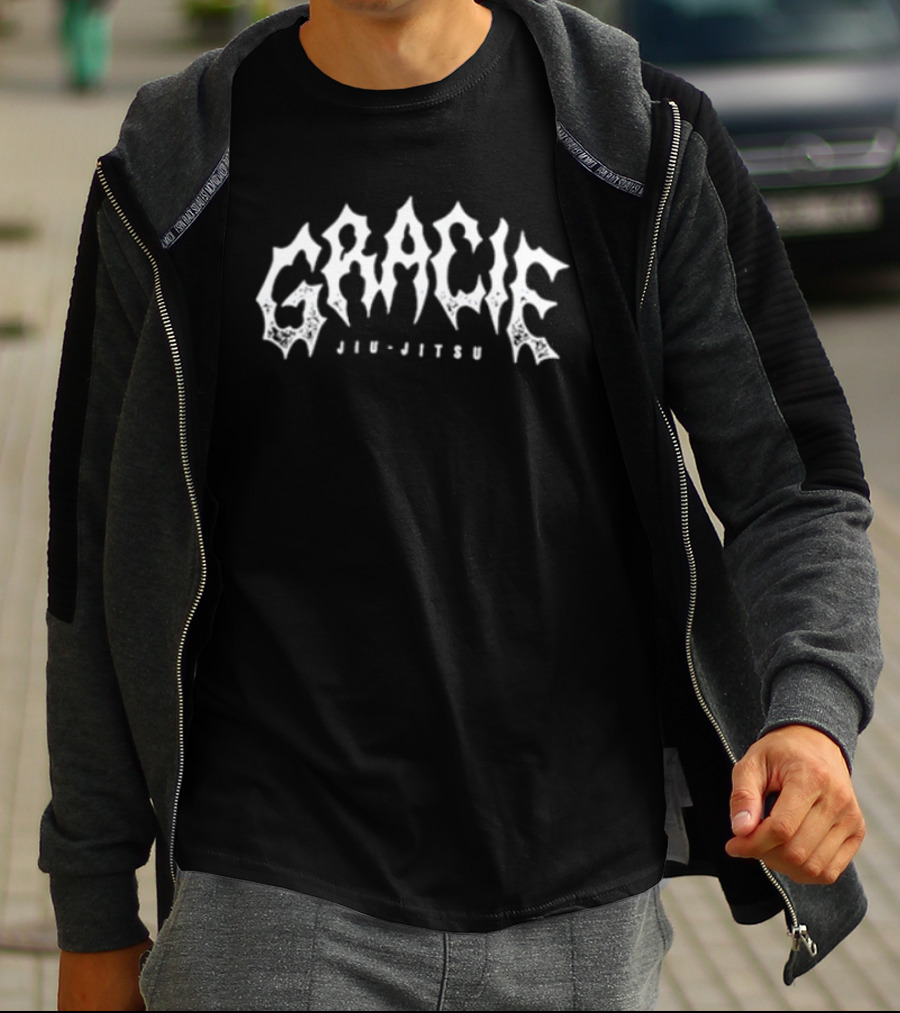 Gracie Jiu Jitsu Grunge T-Shirt