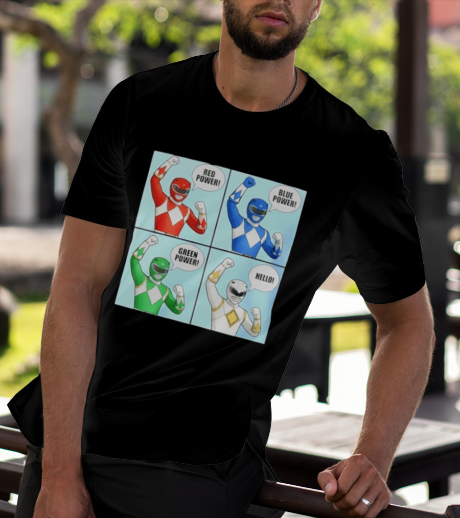 Red Power Blue Power Green Power Hello Rangers T-Shirt