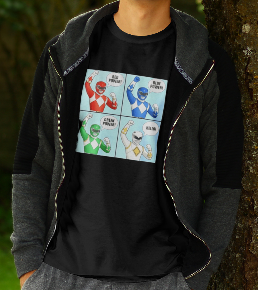 Red Power Blue Power Green Power Hello Rangers T-Shirt