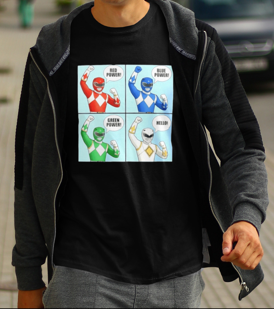 Red Power Blue Power Green Power Hello Rangers T-Shirt