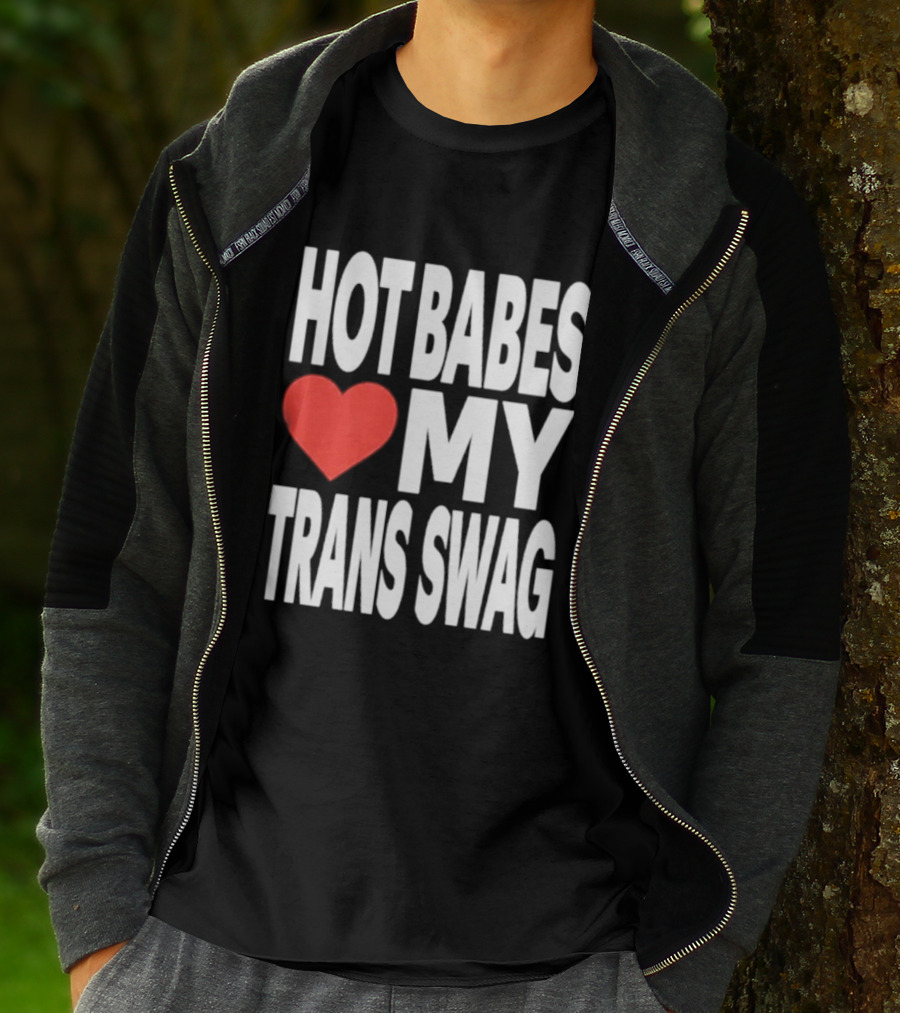 Hot Babes Love Heart My Trans Swag T-Shirt